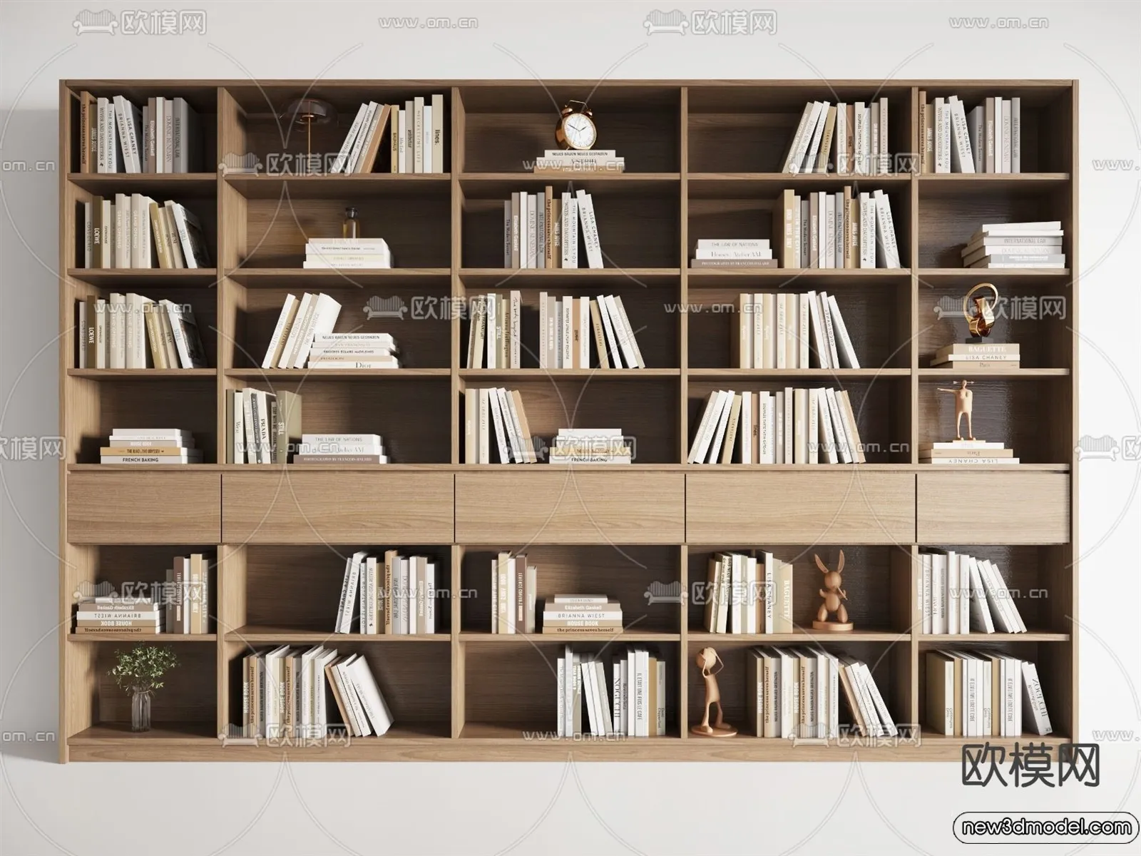 Book Case 3D Furniture Models - Interior 3D Model - 042