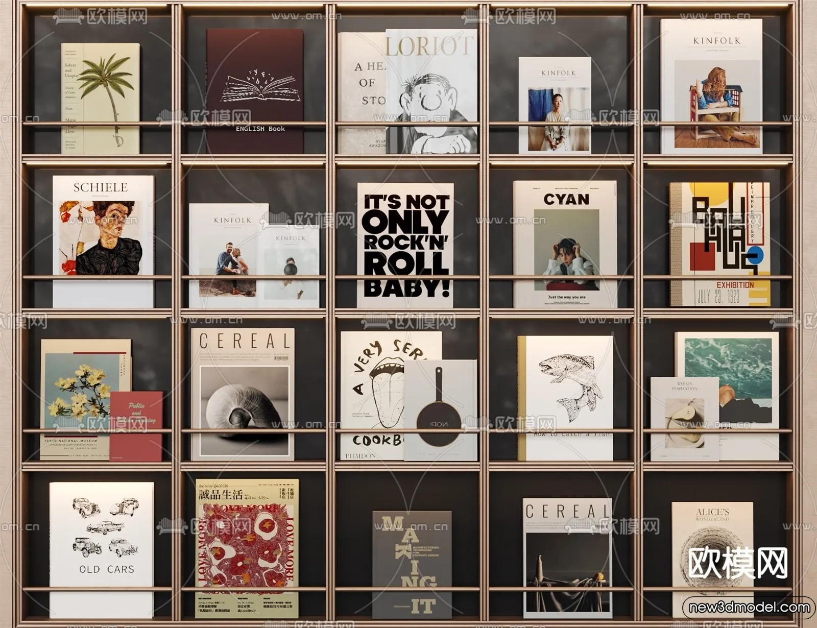 Book Case 3D Furniture Models - Interior 3D Model - 044