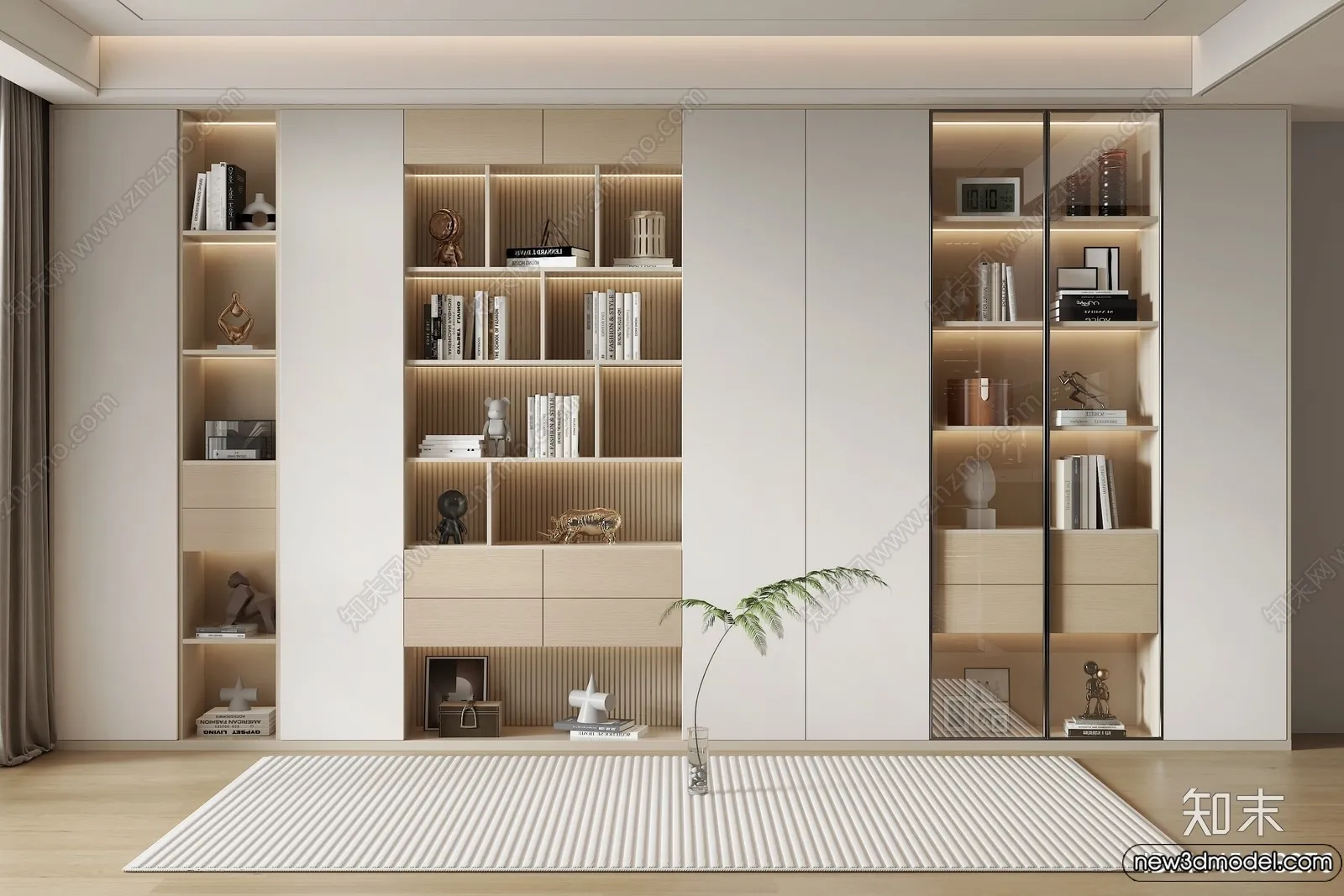 Book Case 3D Furniture Models - Interior 3D Model - 046