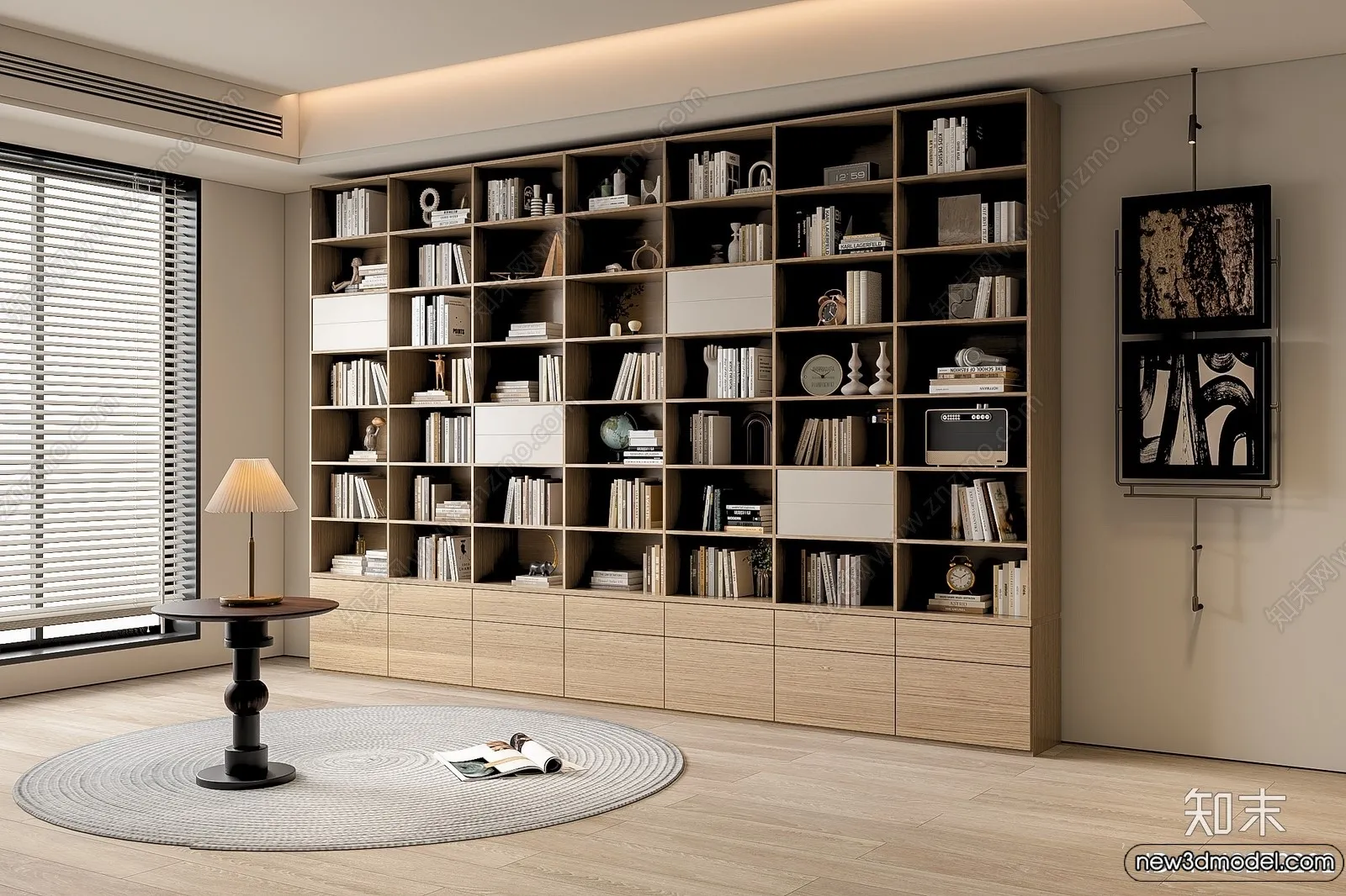 Book Case 3D Furniture Models - Interior 3D Model - 049