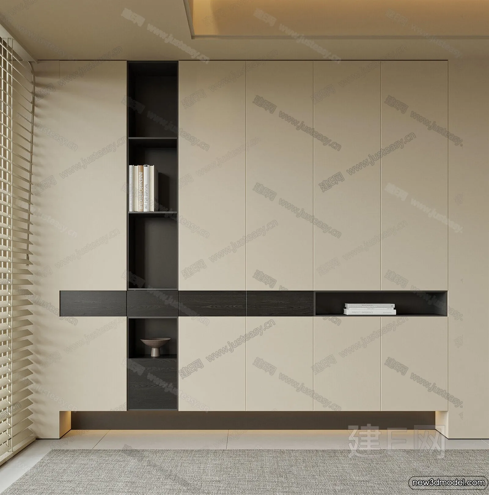 Book Case 3D Furniture Models - Interior 3D Model - 050