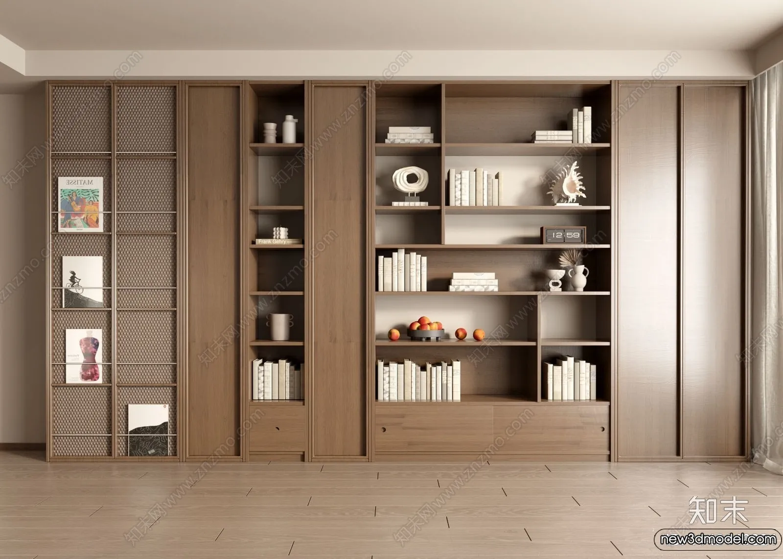 Book Case 3D Furniture Models - Interior 3D Model - 054