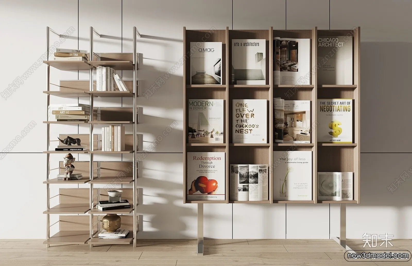 Book Case 3D Furniture Models - Interior 3D Model - 060