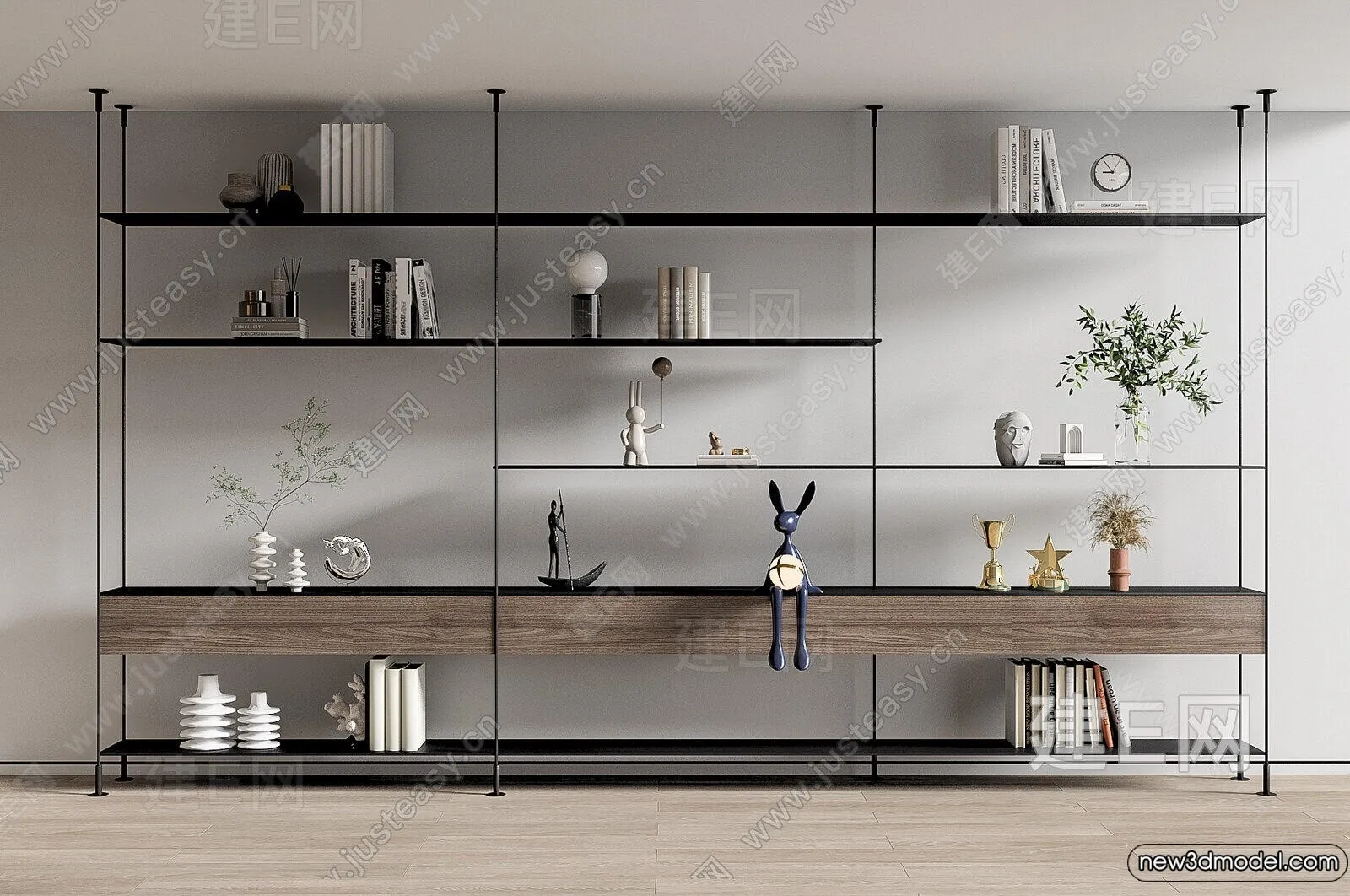 Book Case 3D Furniture Models - Interior 3D Model - 061
