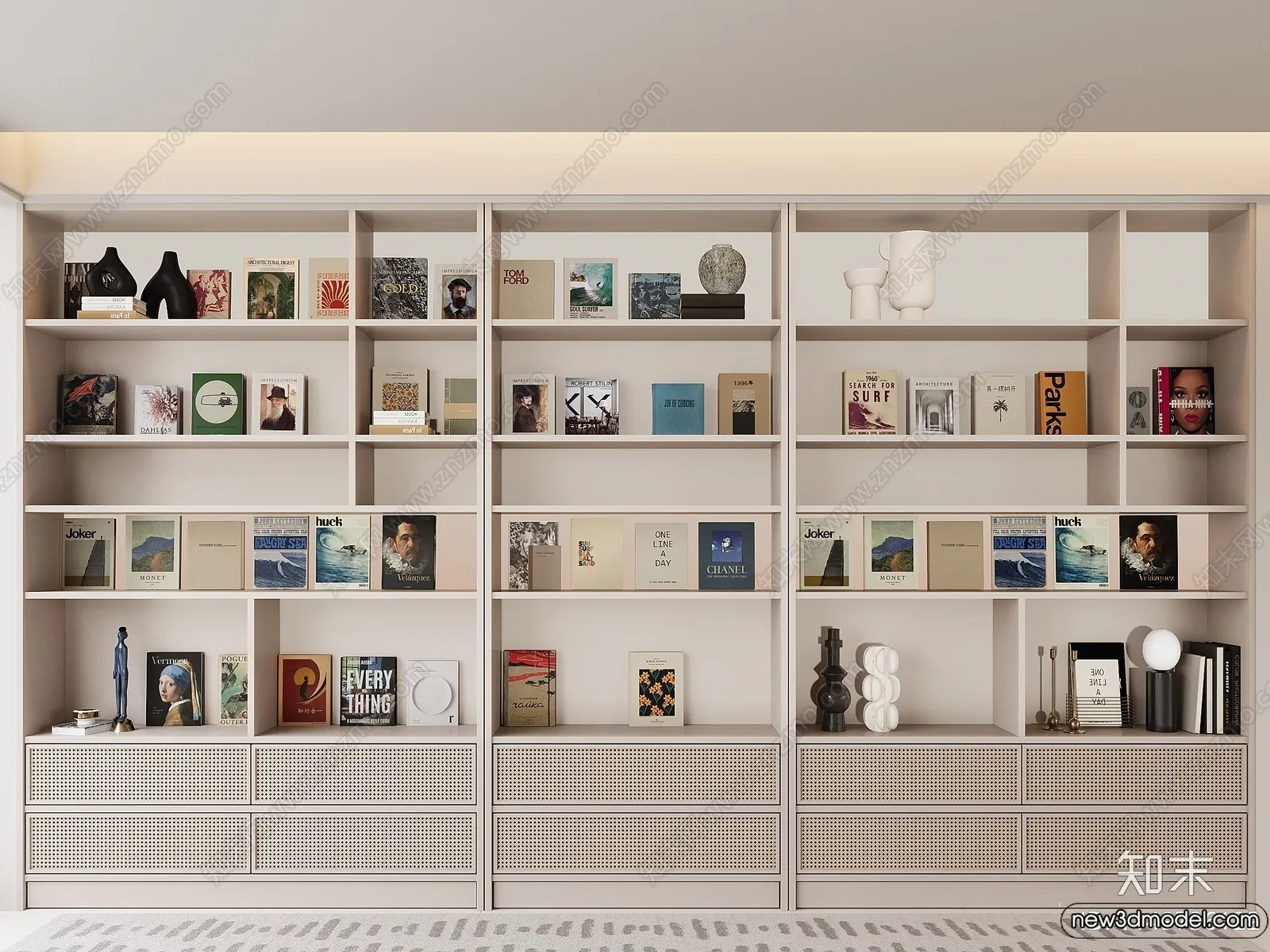 Book Case 3D Furniture Models - Interior 3D Model - 063