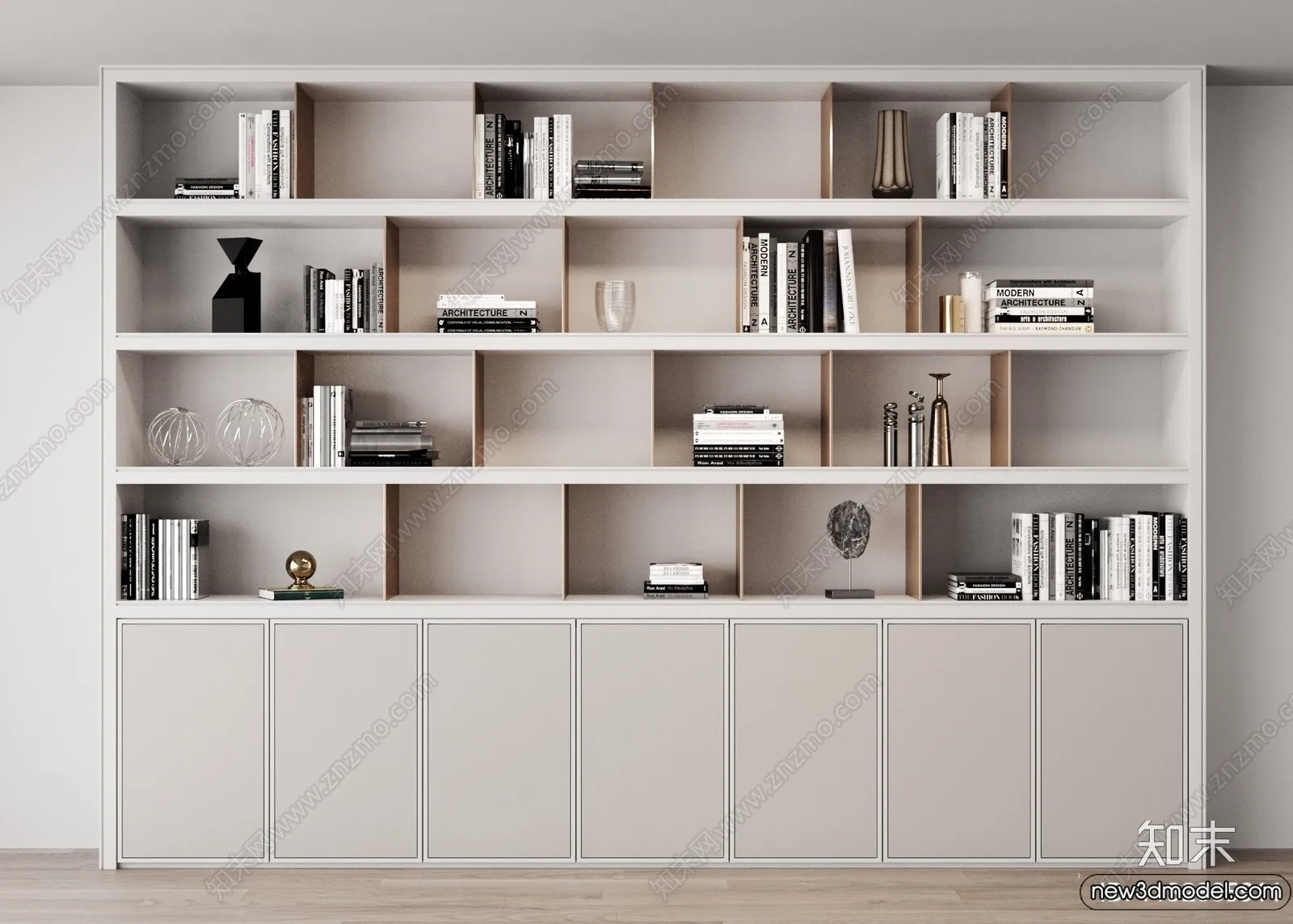 Book Case 3D Furniture Models - Interior 3D Model - 066