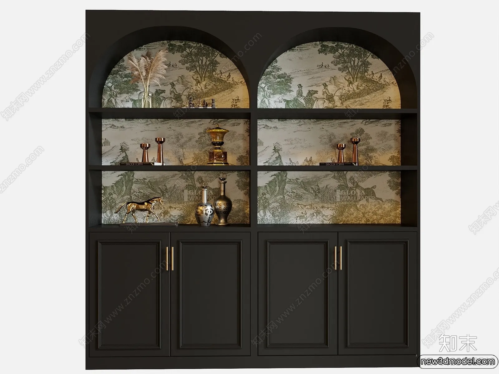 Book Case 3D Furniture Models - Interior 3D Model - 068