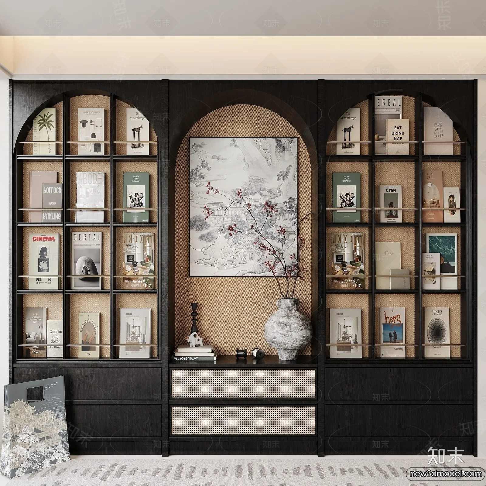 Book Case 3D Furniture Models - Interior 3D Model - 071