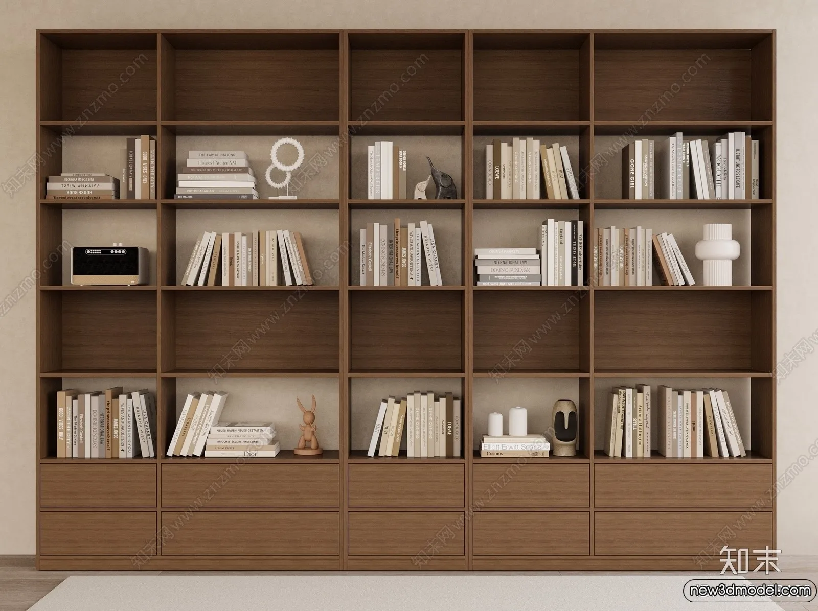 Book Case 3D Furniture Models - Interior 3D Model - 073