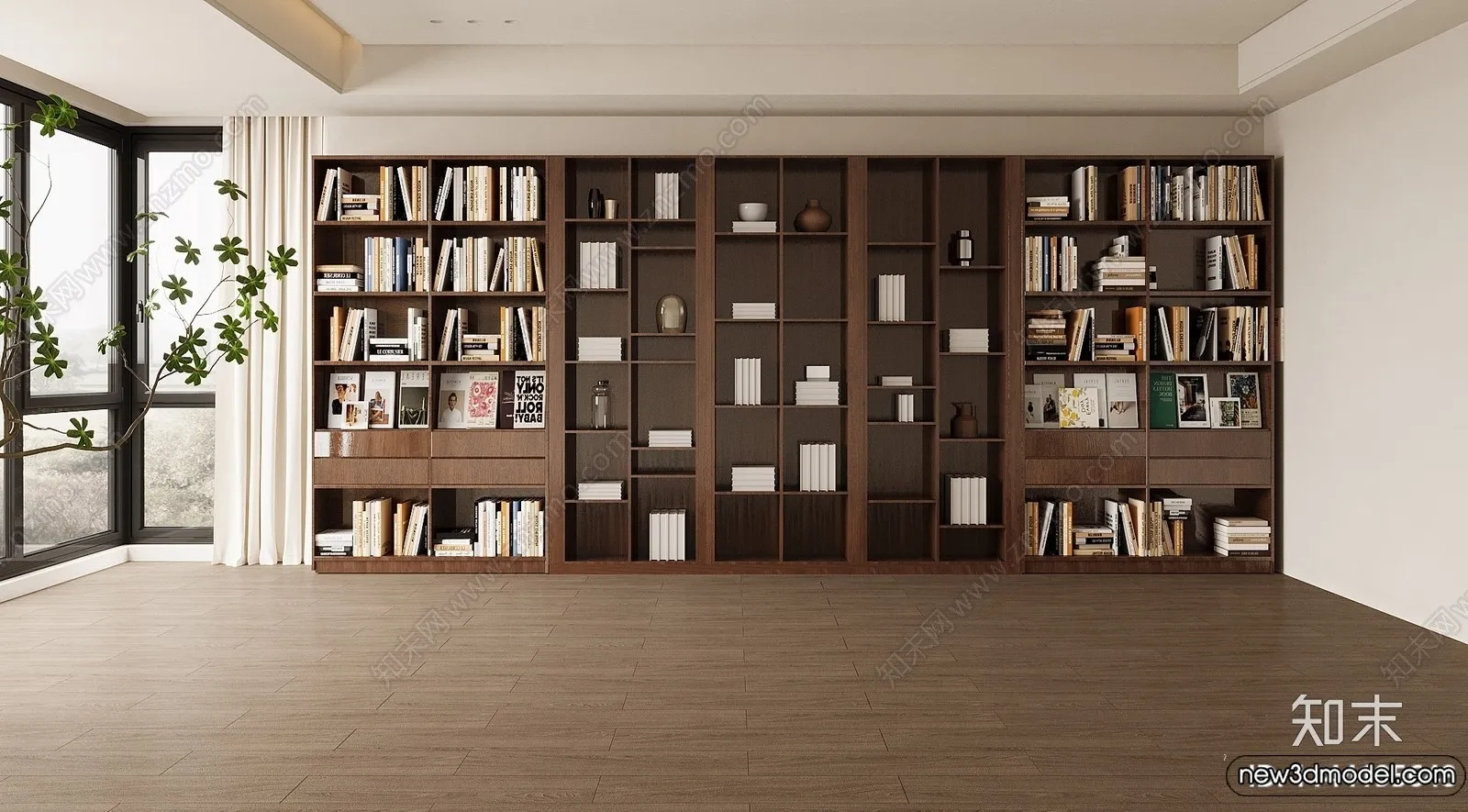 Book Case 3D Furniture Models - Interior 3D Model - 080