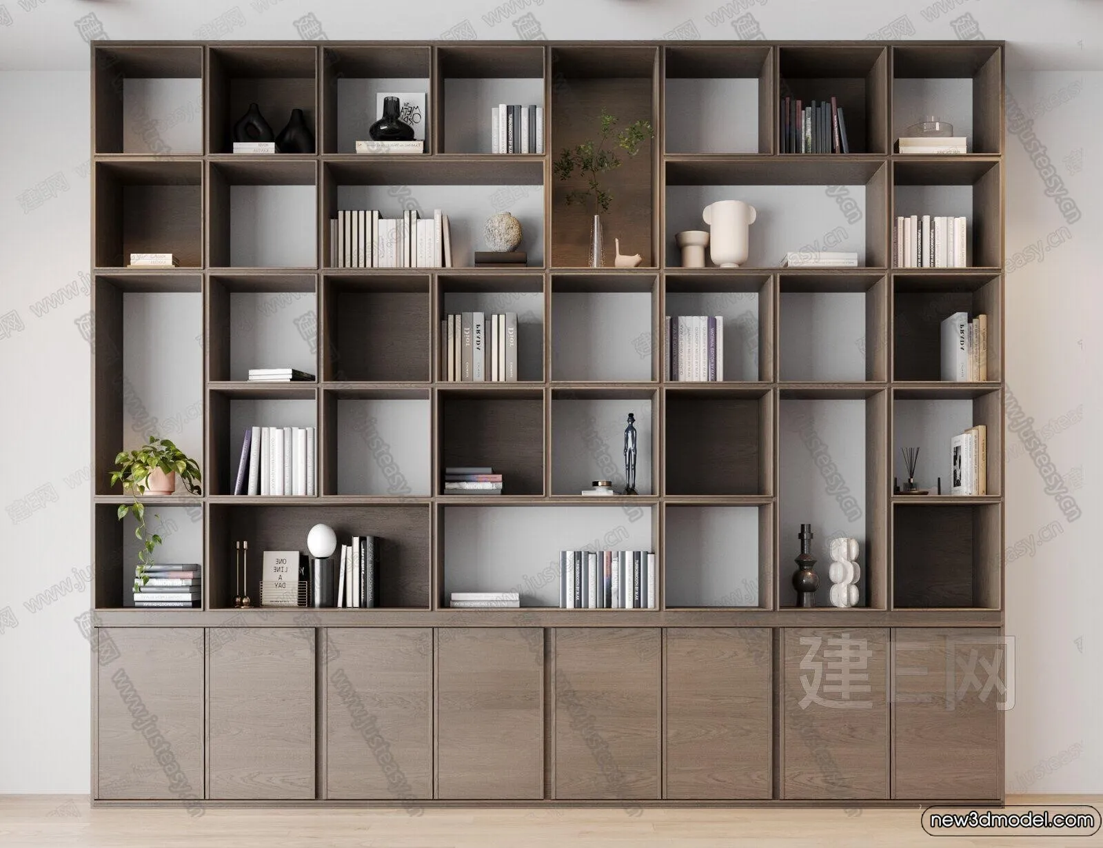 Book Case 3D Furniture Models - Interior 3D Model - 082