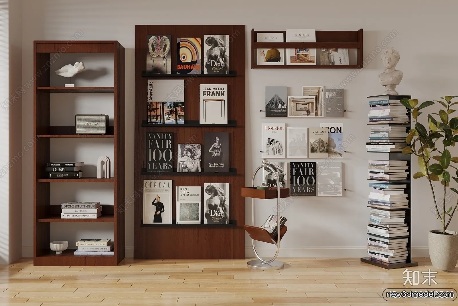 Book Case 3D Furniture Models - Interior 3D Model - 087