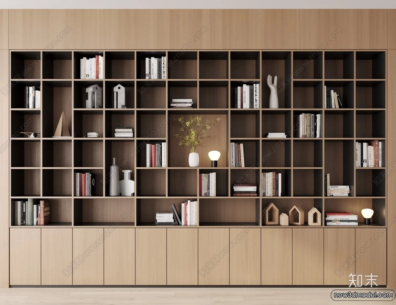 Book Case 3D Furniture Models - Interior 3D Model - 091