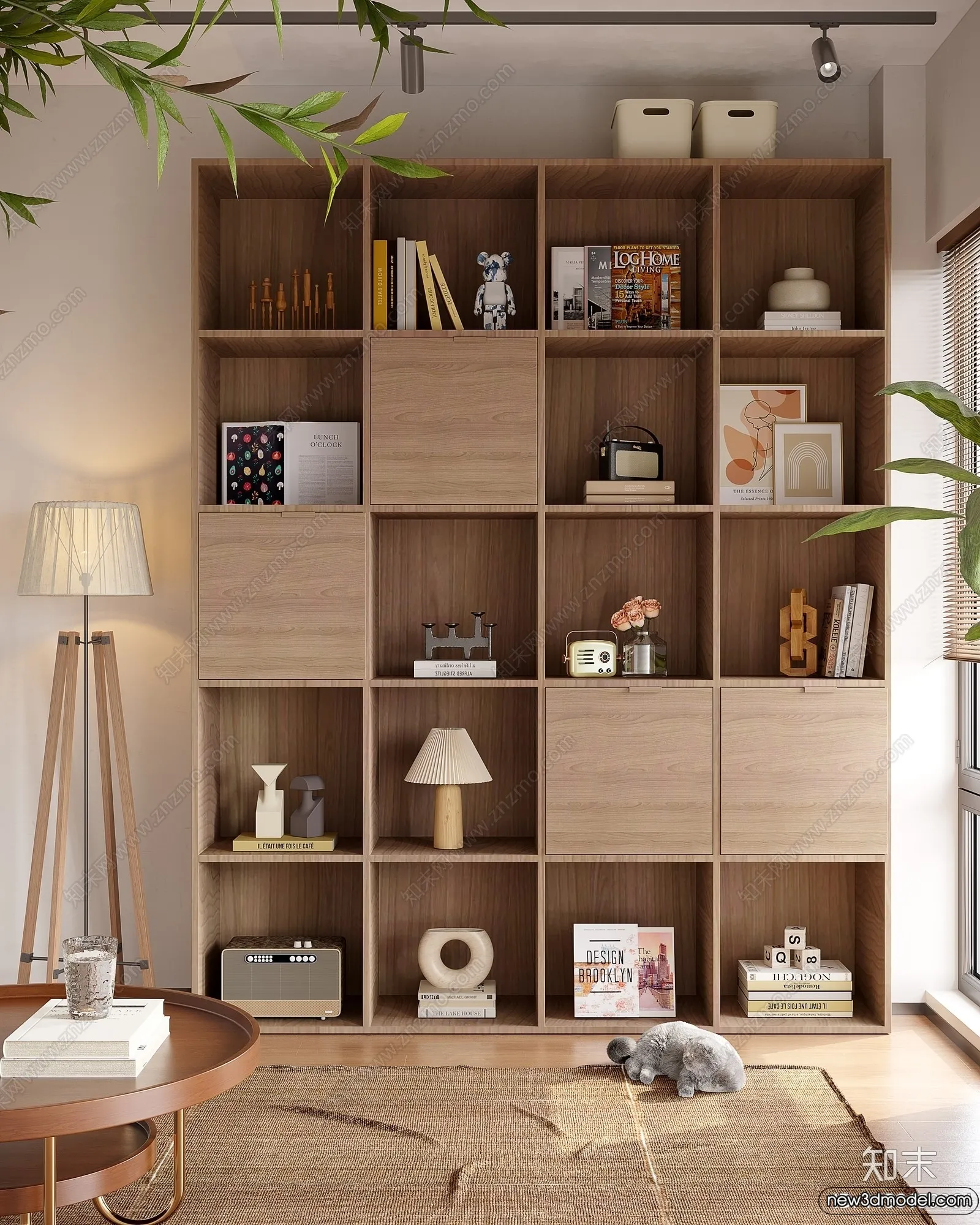 Book Case 3D Furniture Models - Interior 3D Model - 092