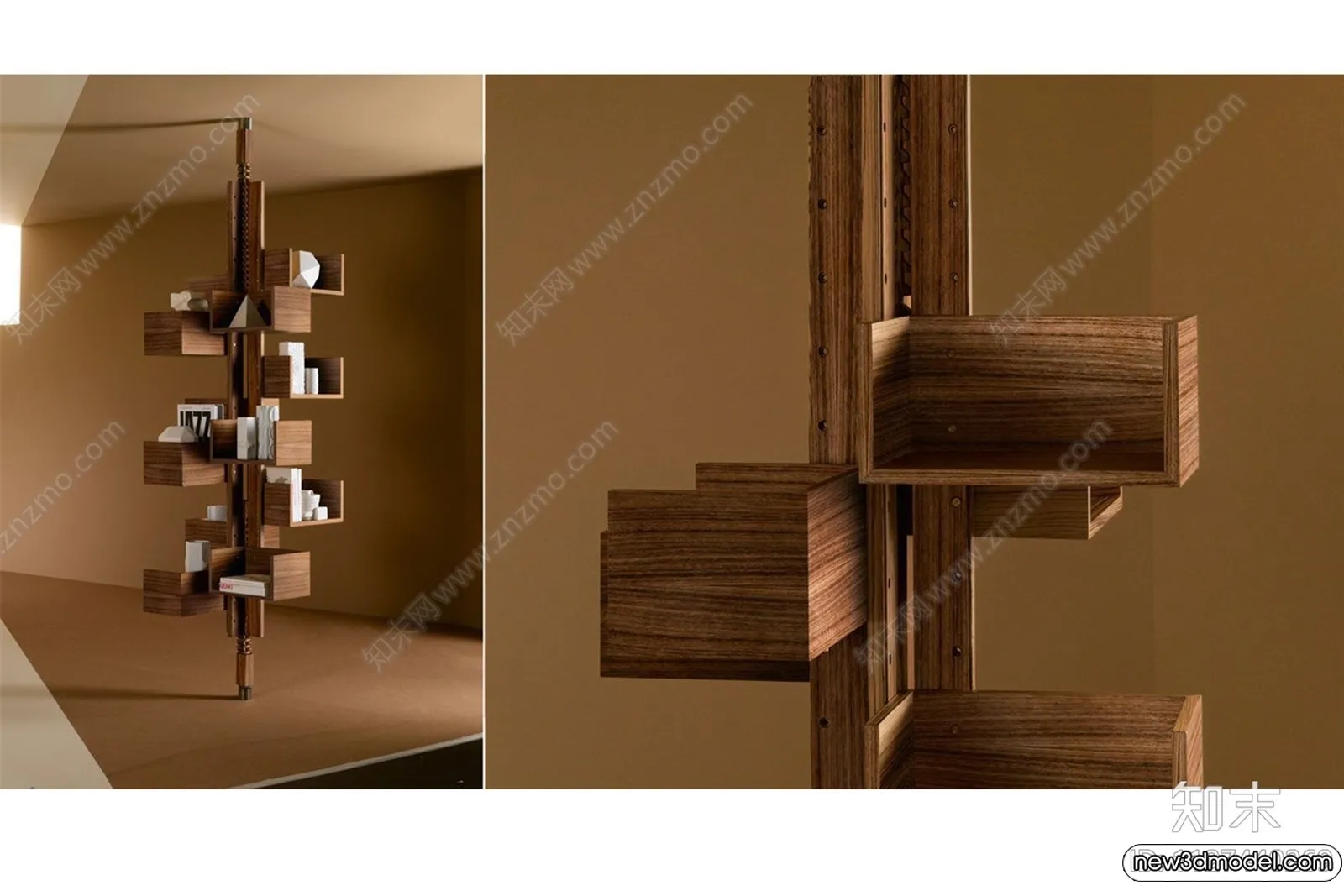 Book Case 3D Furniture Models - Interior 3D Model - 093
