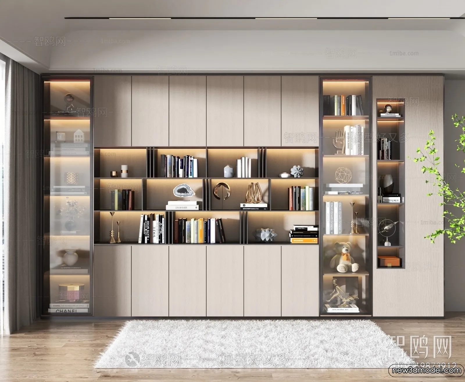 Book Case 3D Furniture Models - Interior 3D Model - 094