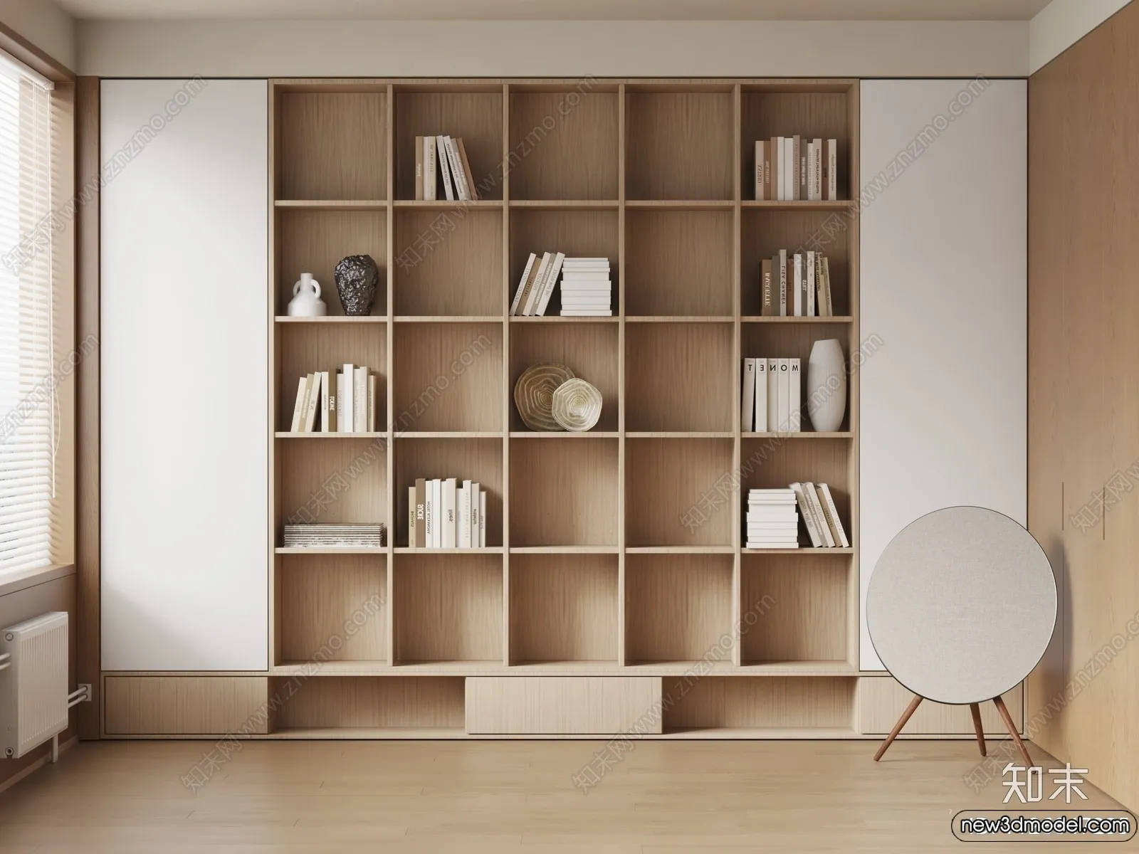 Book Case 3D Furniture Models - Interior 3D Model - 096