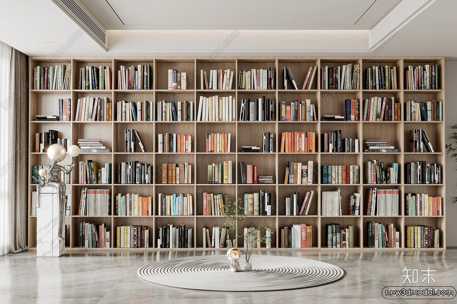 Book Case 3D Furniture Models - Interior 3D Model - 098