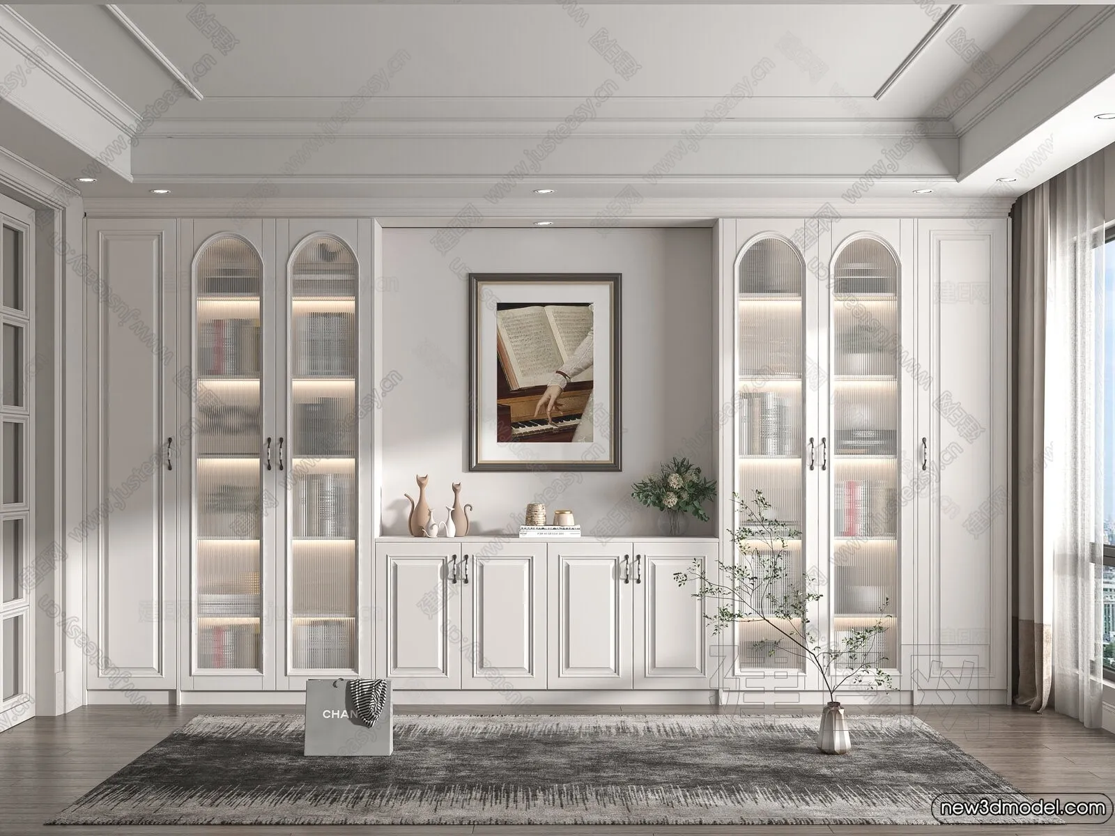 Book Case 3D Furniture Models - Interior 3D Model - 100