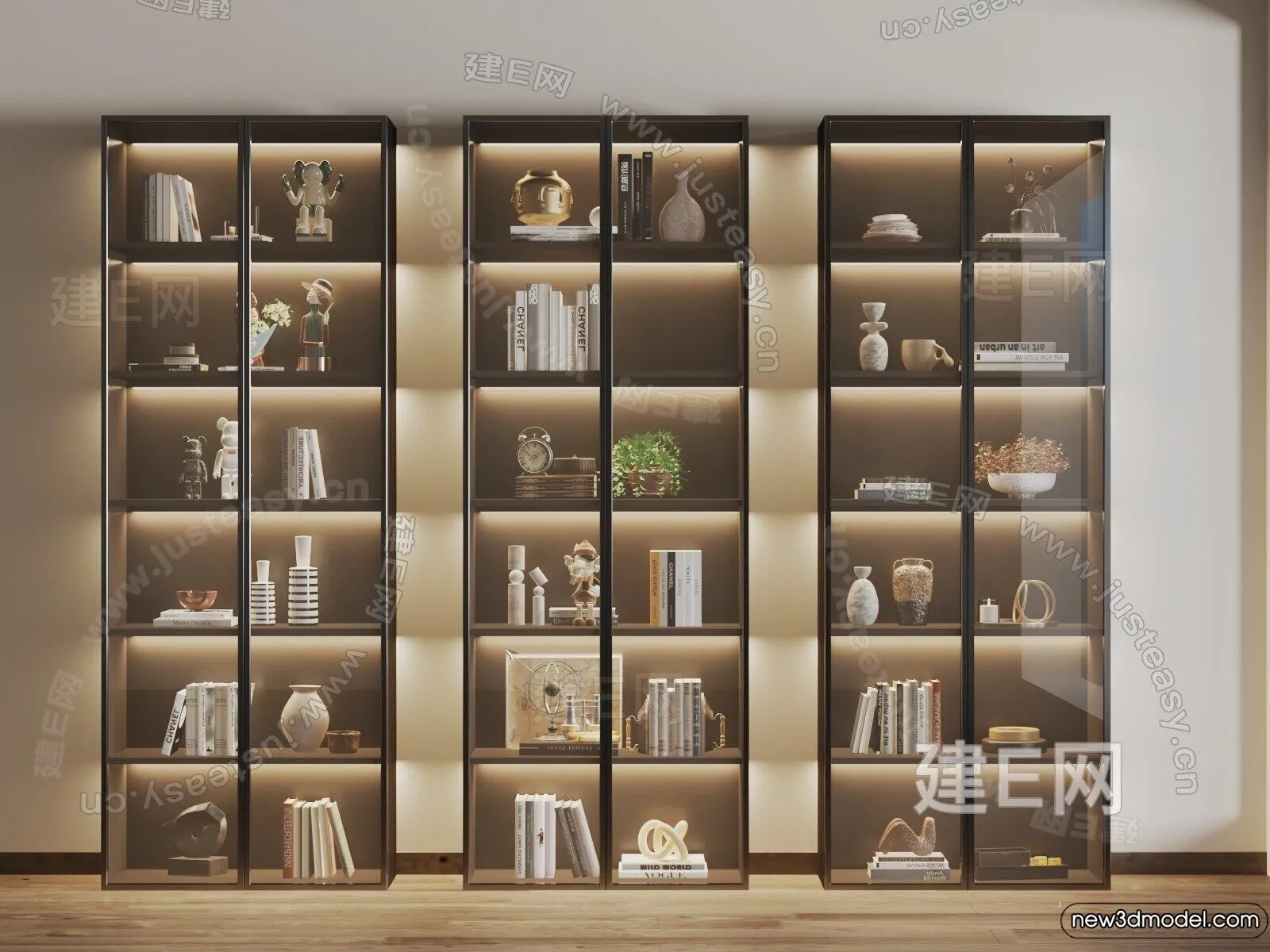 Book Case 3D Furniture Models - Interior 3D Model - 102