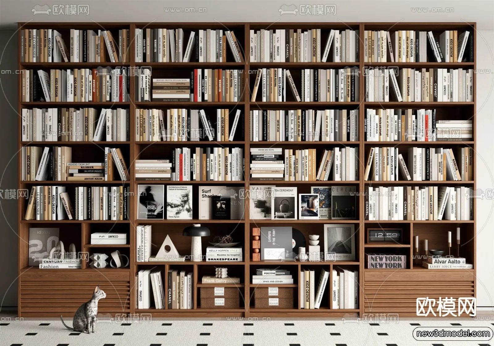 Book Case 3D Furniture Models - Interior 3D Model - 103