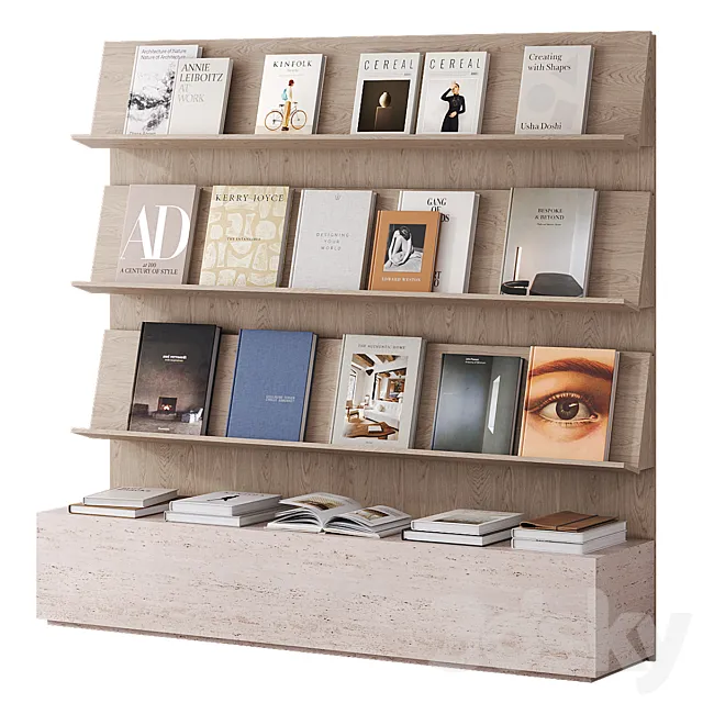 Book Collection 3D Model