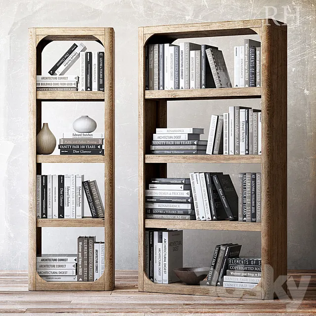 Book collection 3D Model