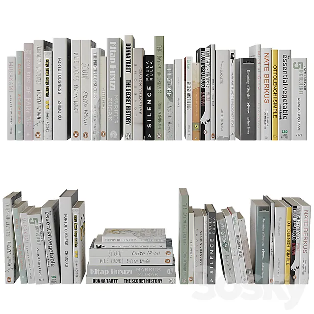 Book Set 2 3D Model