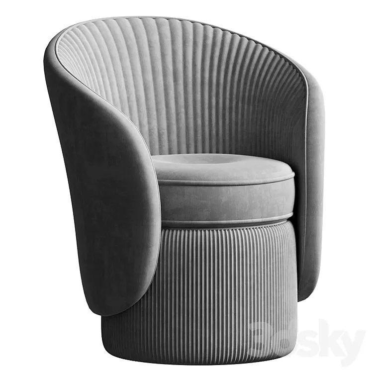 Booka armchair 3D Model Free