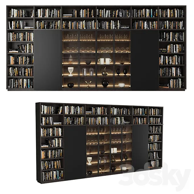 Bookcase 07 3D Model