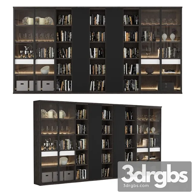 Bookcase 08 3D Model Free
