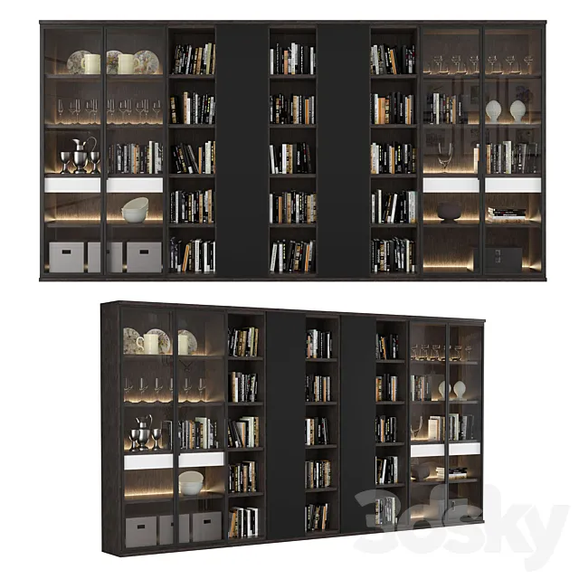Bookcase 08 3D Model