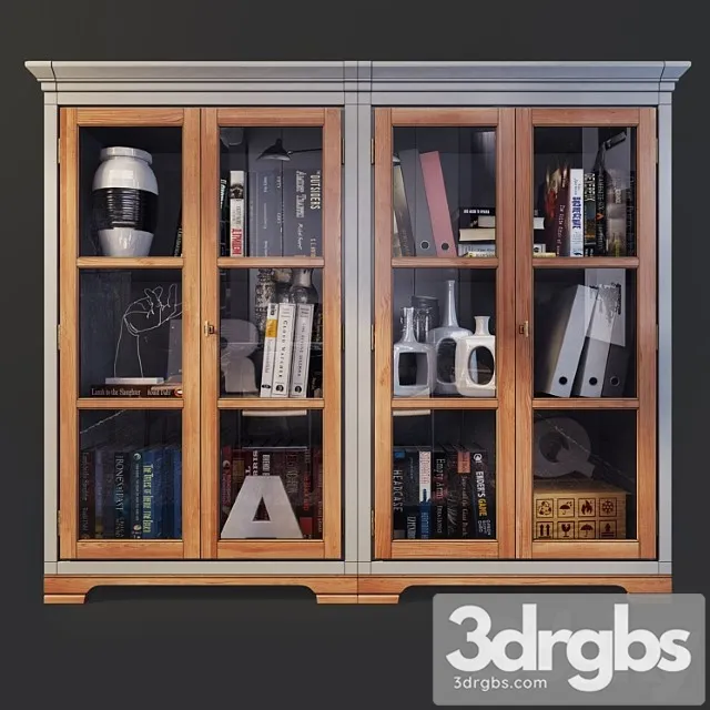 Bookcase Buffet Cuntry Tslub Fly 3D Model Free