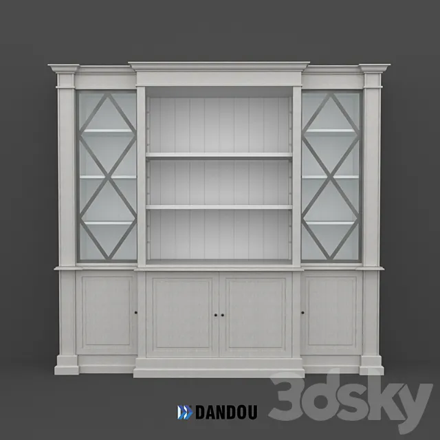 Bookcase DCM17 factory Dandou 3D Model