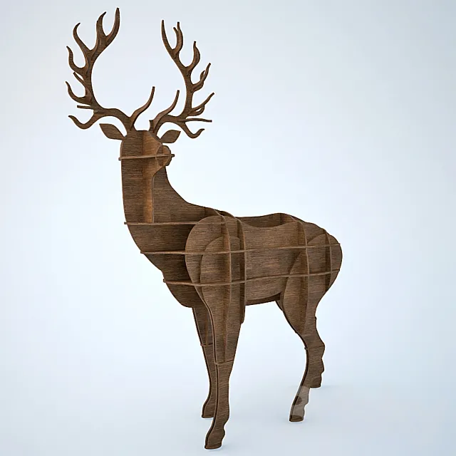 Bookcase DEER 3D Model