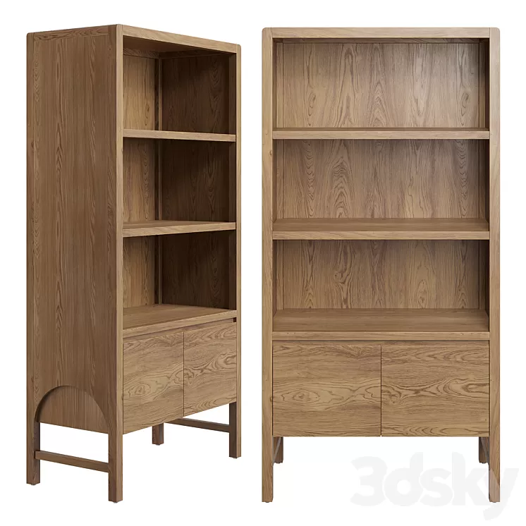 Bookcase Jeanne 3D Model Free