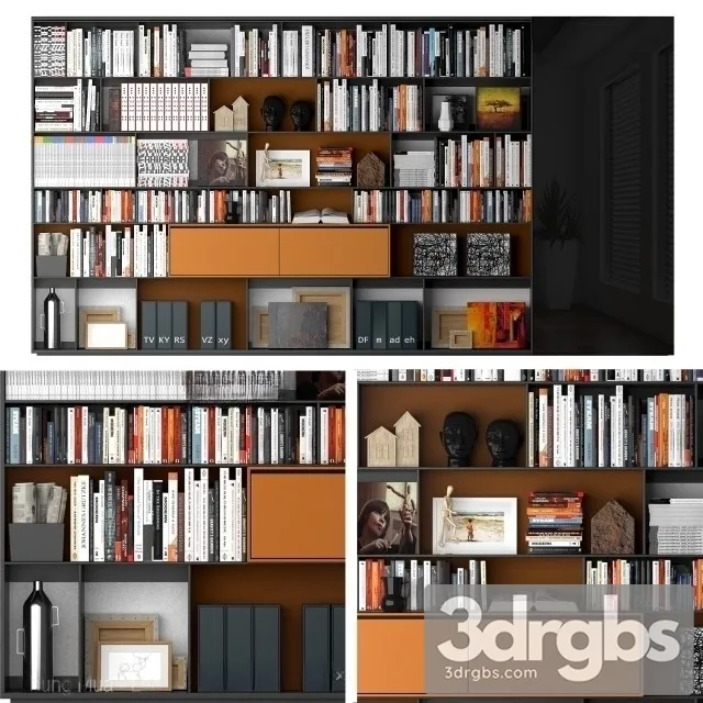 Bookcase Module 3D Model Download