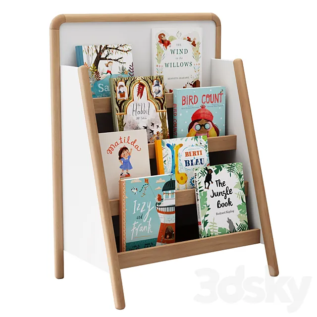 Bookcase Montessori LA REDOUTE 3D Model