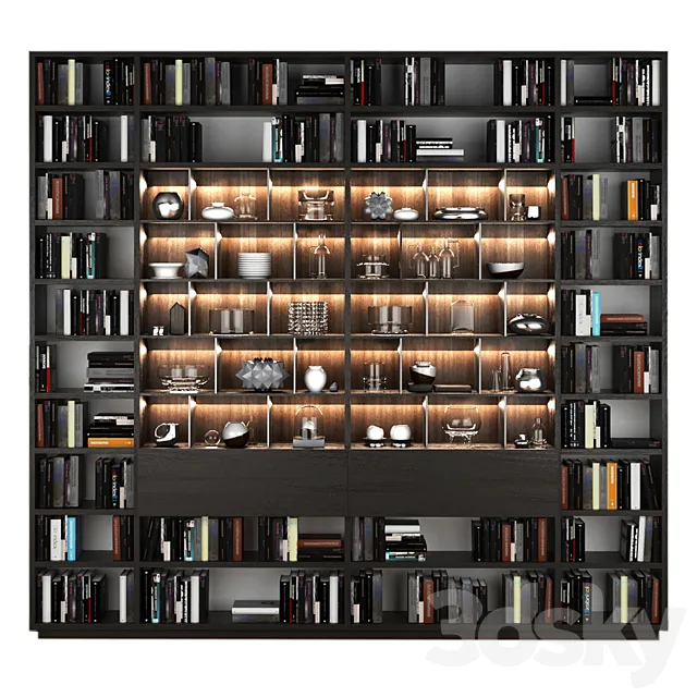 bookcase Poliform 3DModel