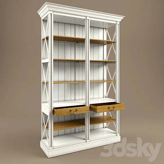 bookcase Provence 3D Model