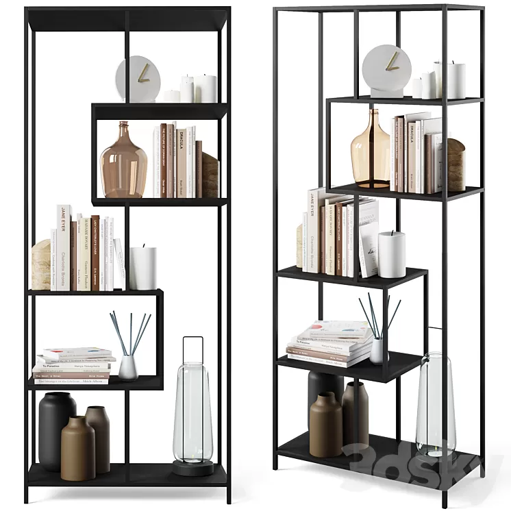 Bookcase Seaford by Actona 3D Model Free