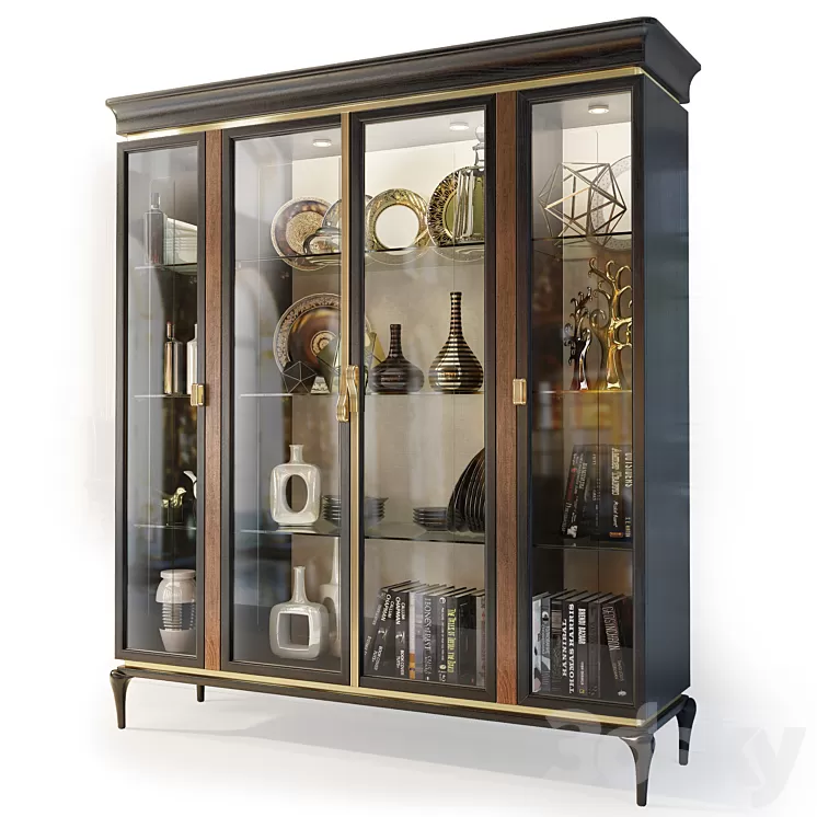 Bookcase / Showcase Dilan. AR Arredamenti 3D Model