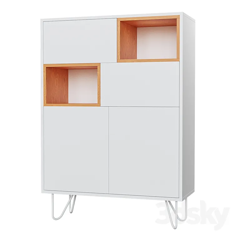Bookcase Stanmore 3D Model Free