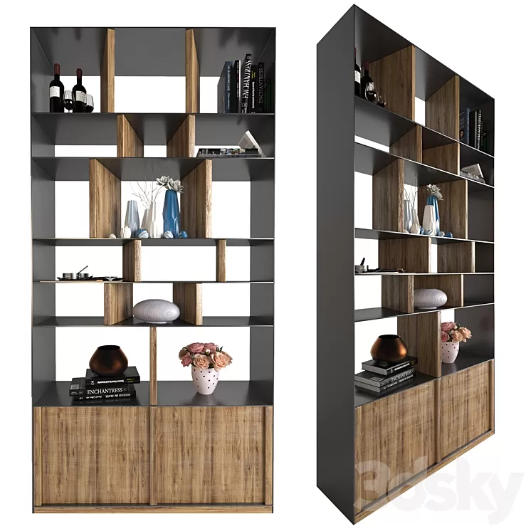 Bookcase Storm (Brend: KARE DESIGN) 3D Model