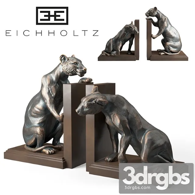 Bookend Lioness Set Of 2 Eichholtz 3D Model Free