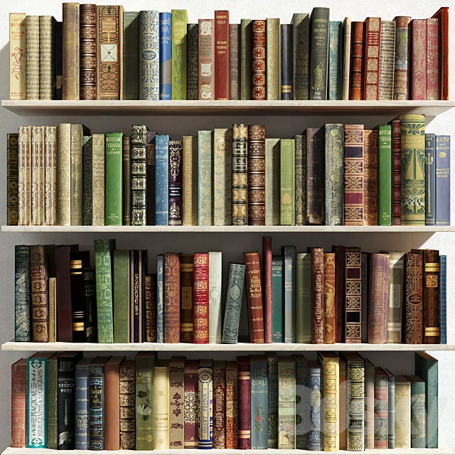 Bookes - Set 01 3DModel