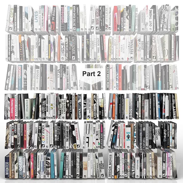 Books (150 items) Part 2 3D Model