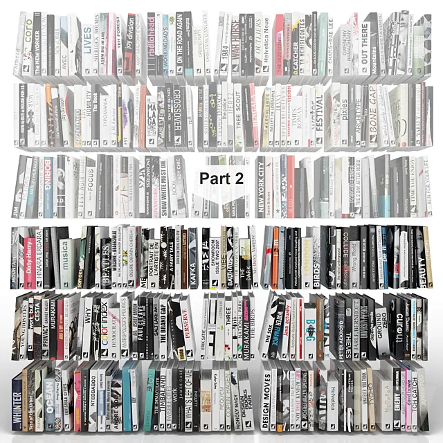 Books (150 items) Part 2 3D Model