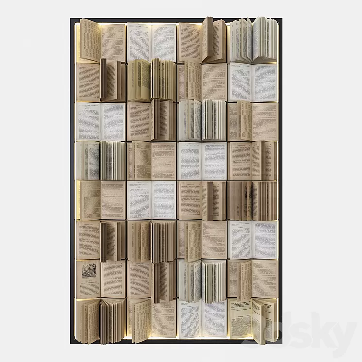 Books 3D Model