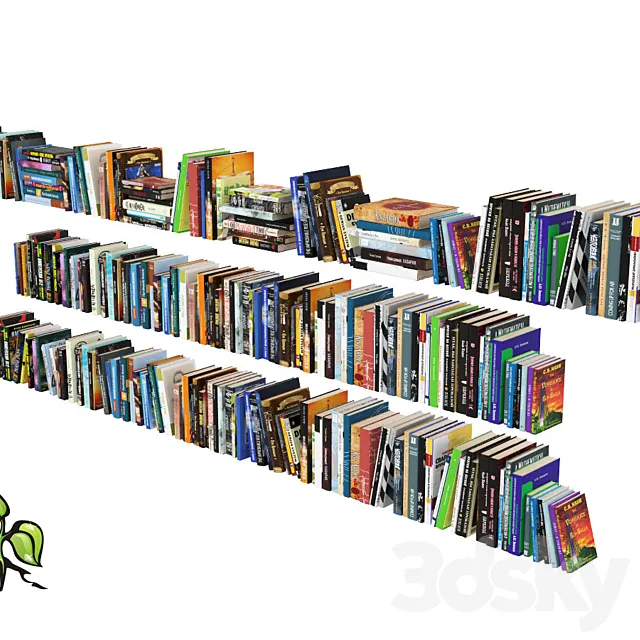 books 3D Model